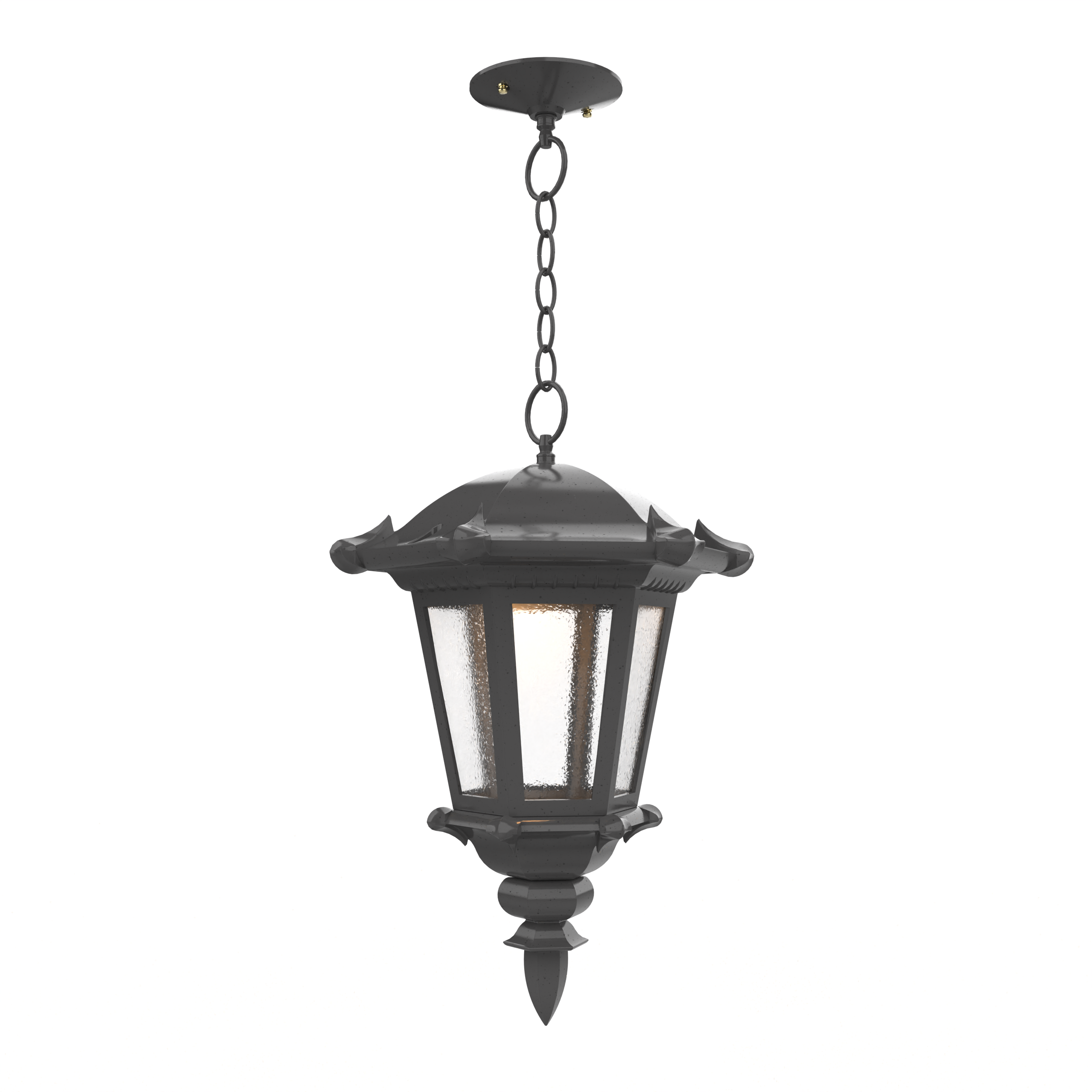 Montpellier - Ceiling mounting with chain closed bottom medium format - 23355
