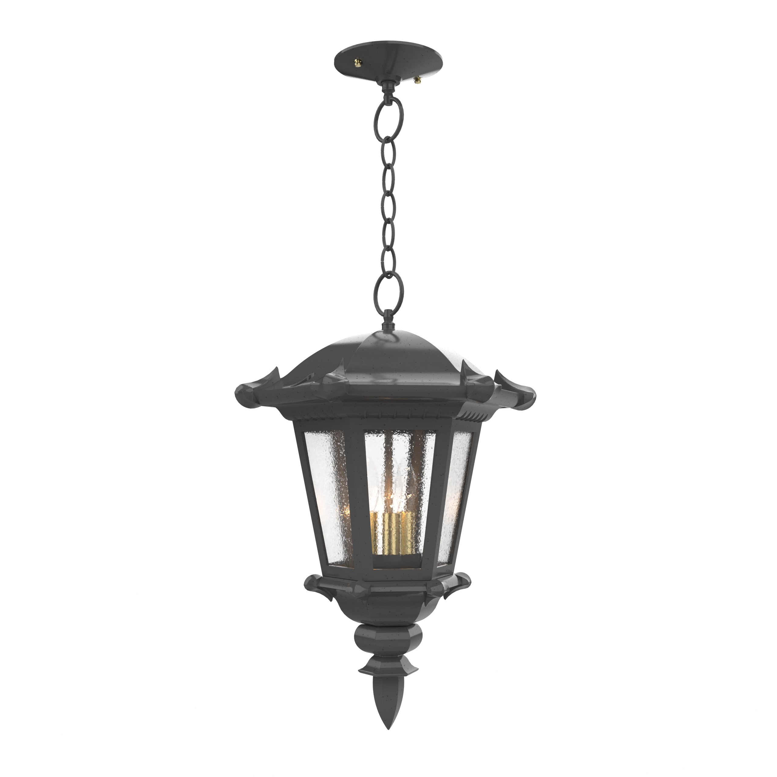 Montpellier - Ceiling mounting with chain closed bottom medium format - 23355