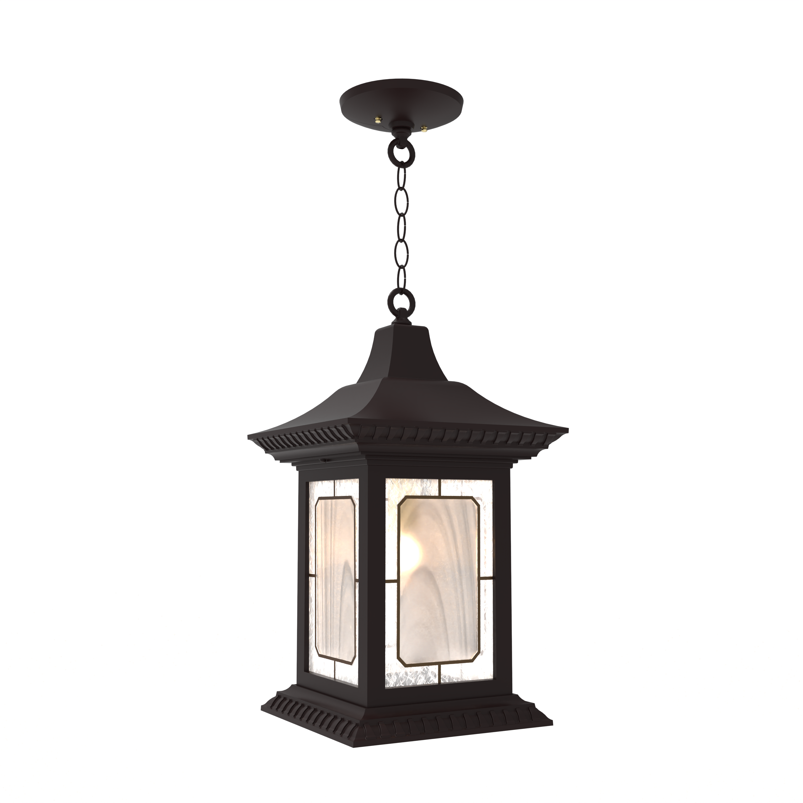 Salzburg - Ceiling mounting with chain open bottom large format - 30850
