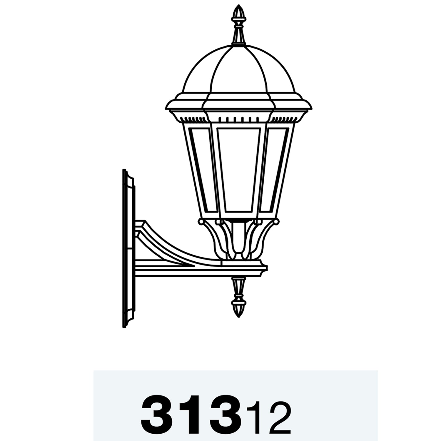 Sturbridge - Large Upright Wall Mount - 31312