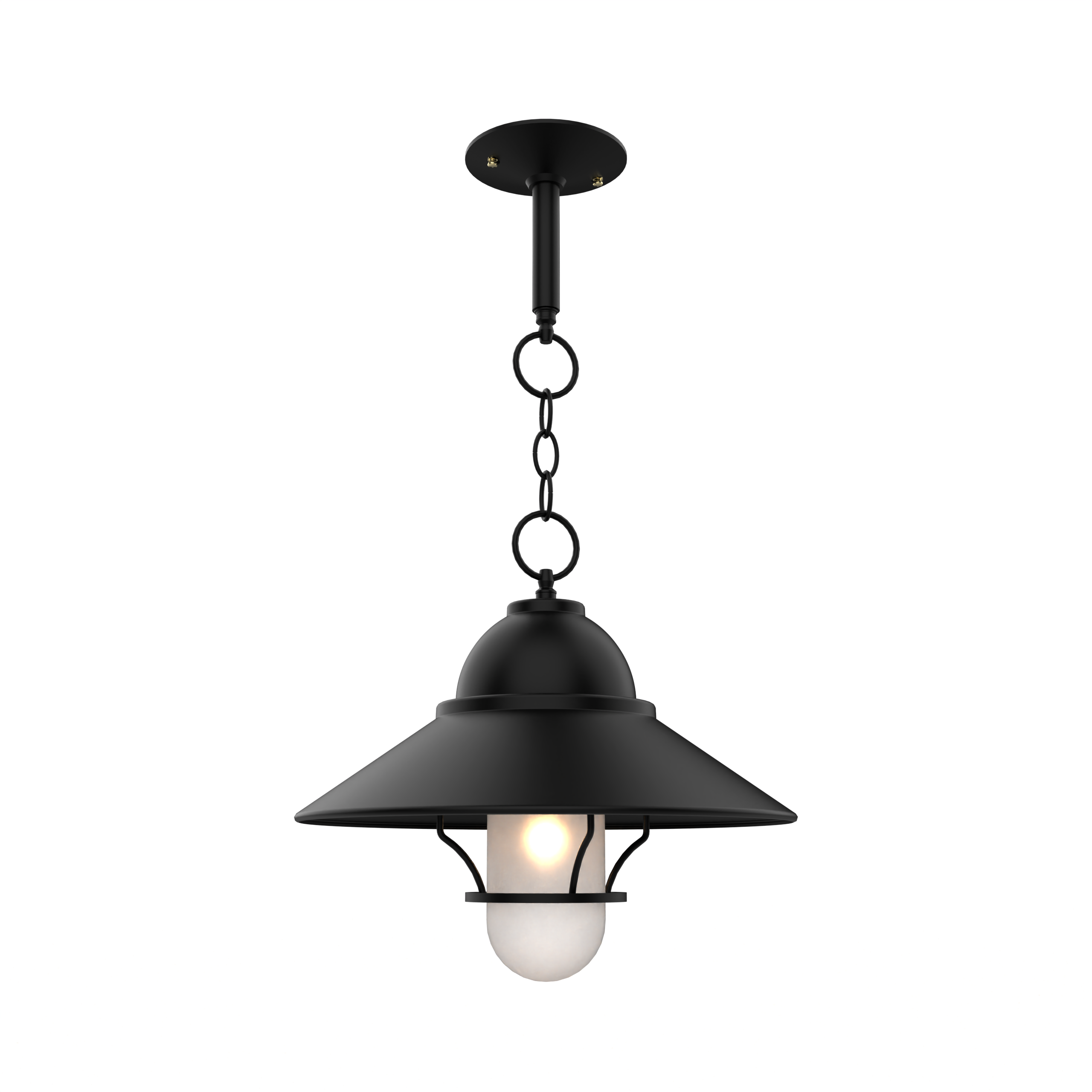 San Francisco - Chain Ceiling Mount with Globe and Large Grid - 32250