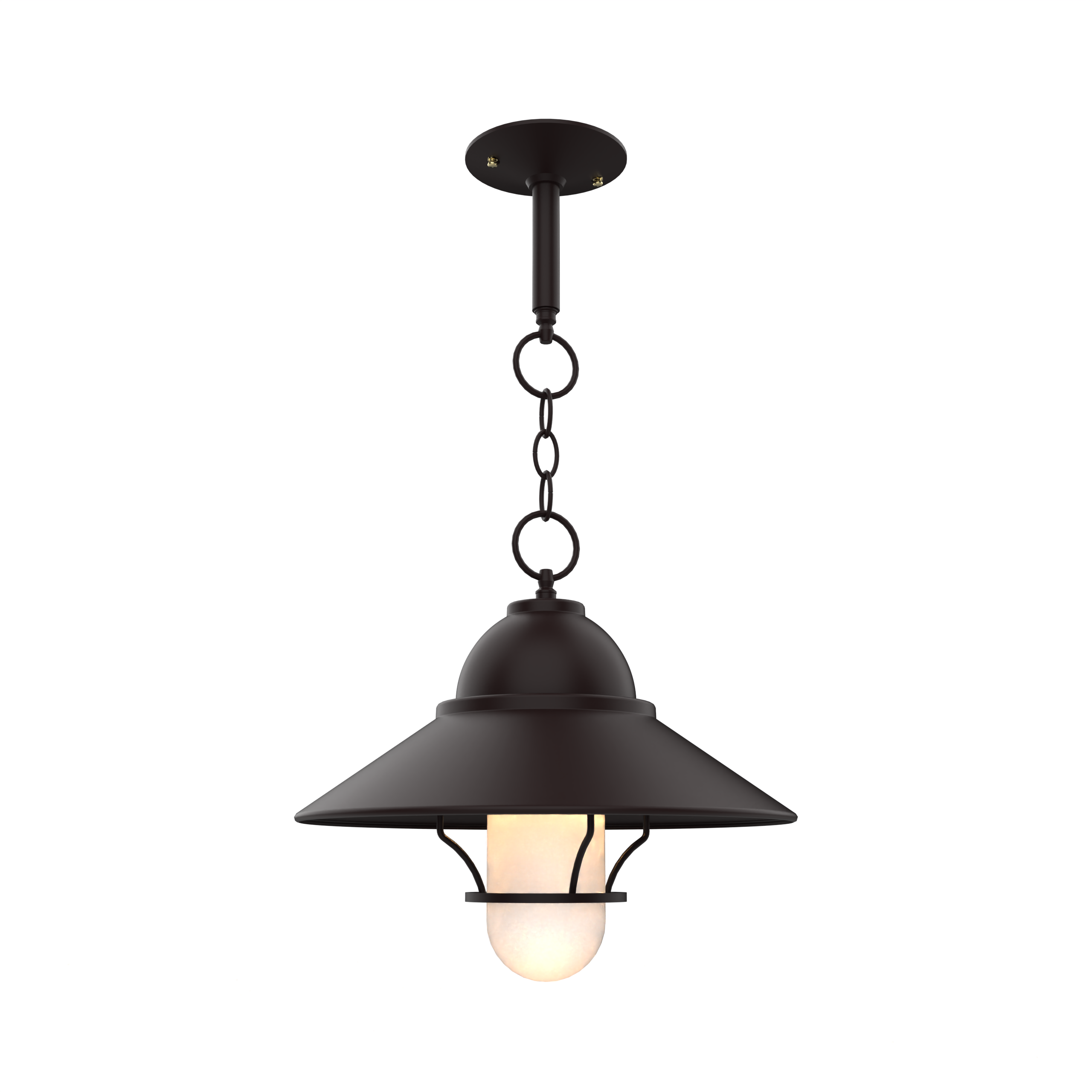 San Francisco - Chain Ceiling Mount with Globe and Large Grid - 32250