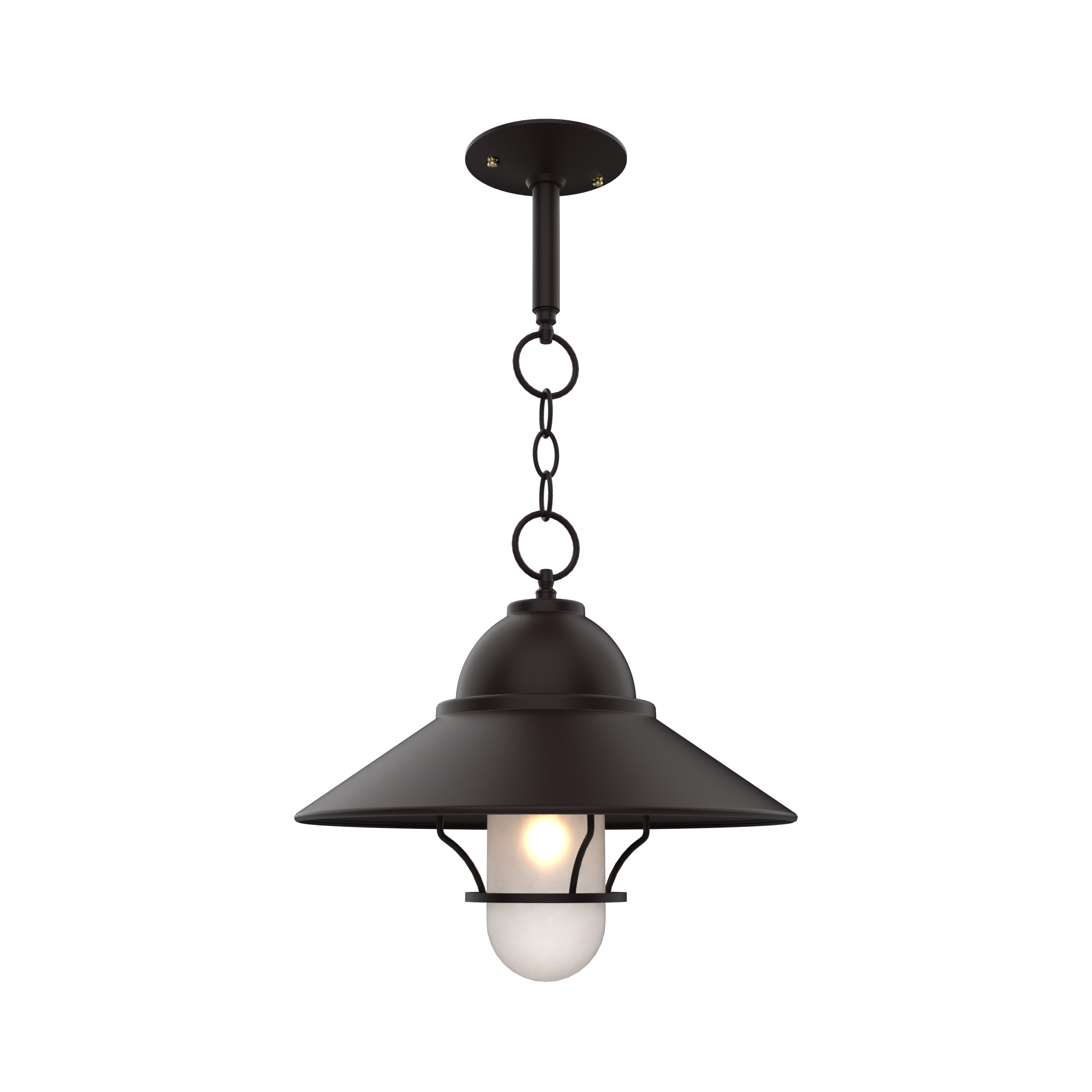 San Francisco - Chain Ceiling Mount with Globe and Large Grid - 32250