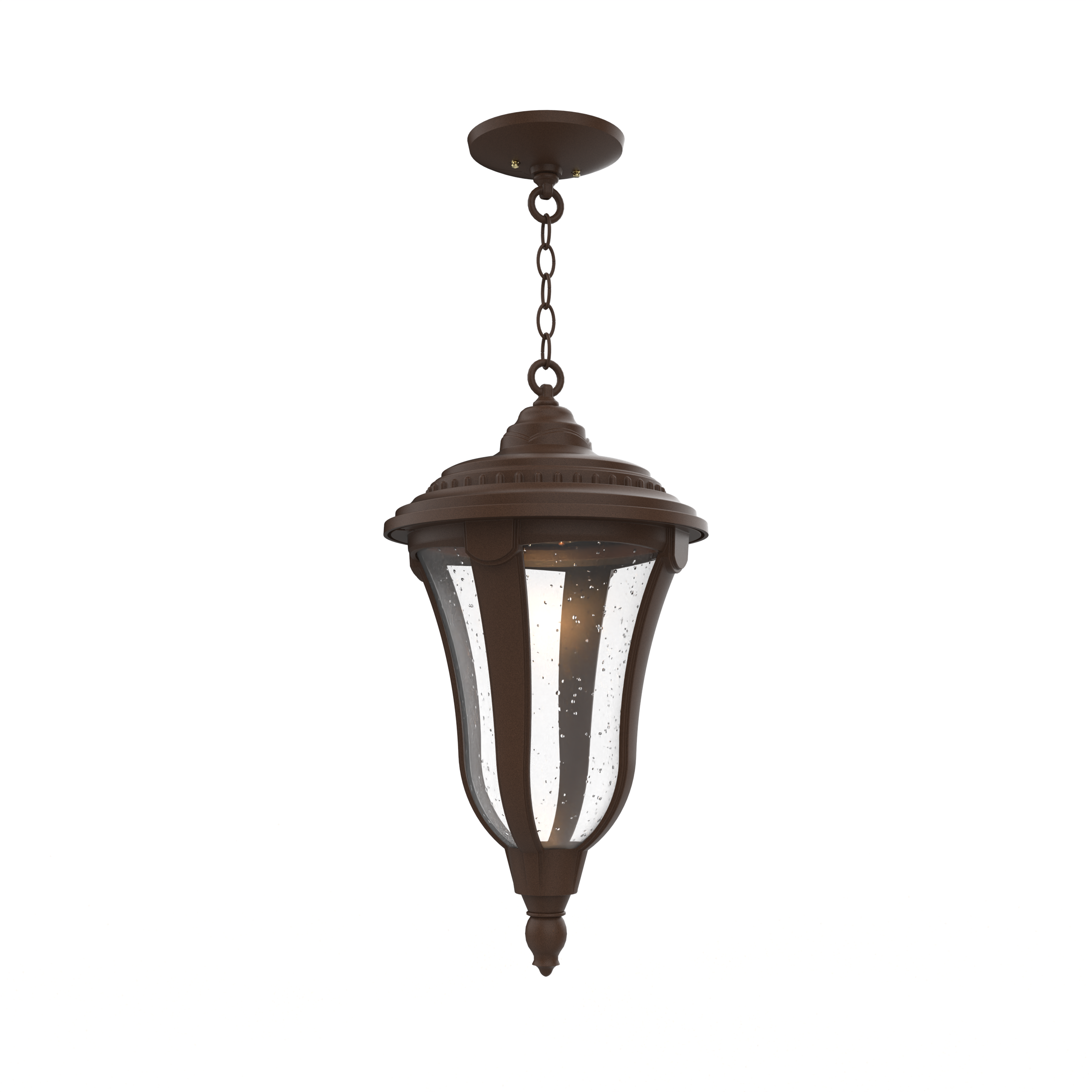 Munich - Ceiling mounting with chain closed bottom large format - 34255