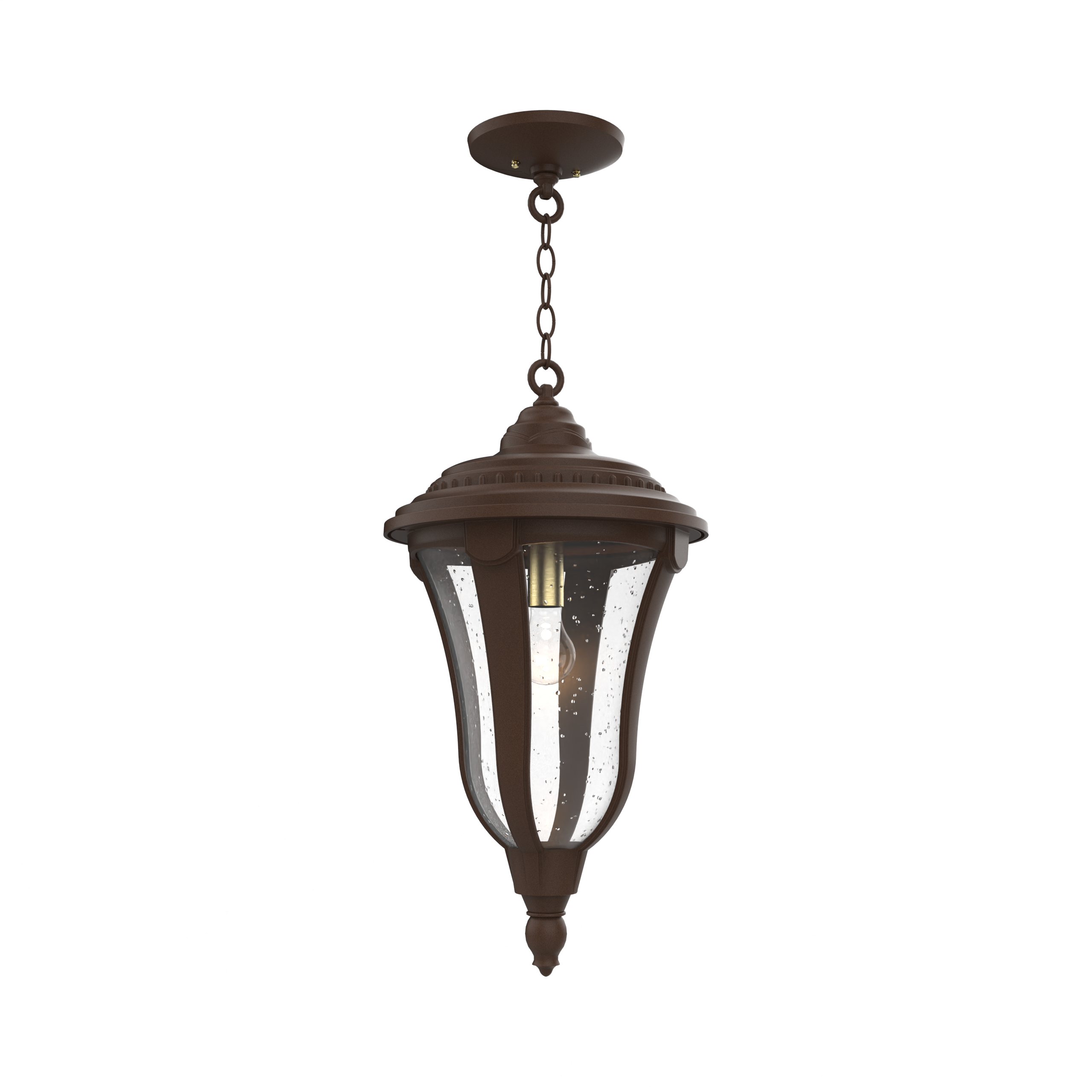 Munich - Ceiling mounting with chain closed bottom large format - 34255