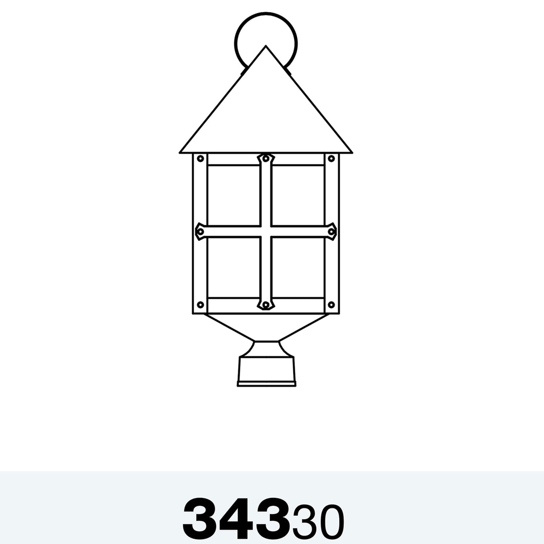 Montebello - Large Post Head - 34330