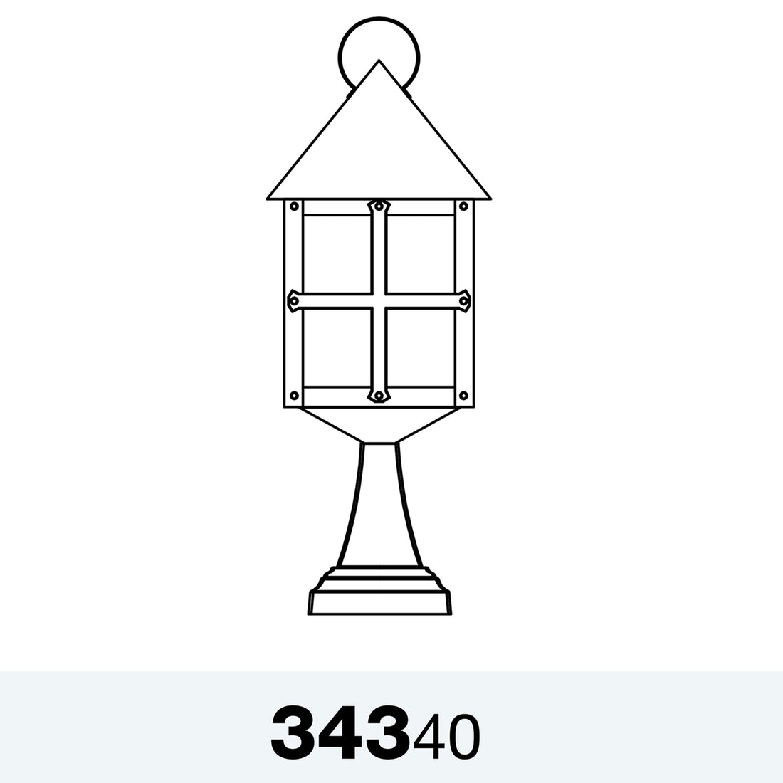 Montebello - Large Pedestal Mount - 34340