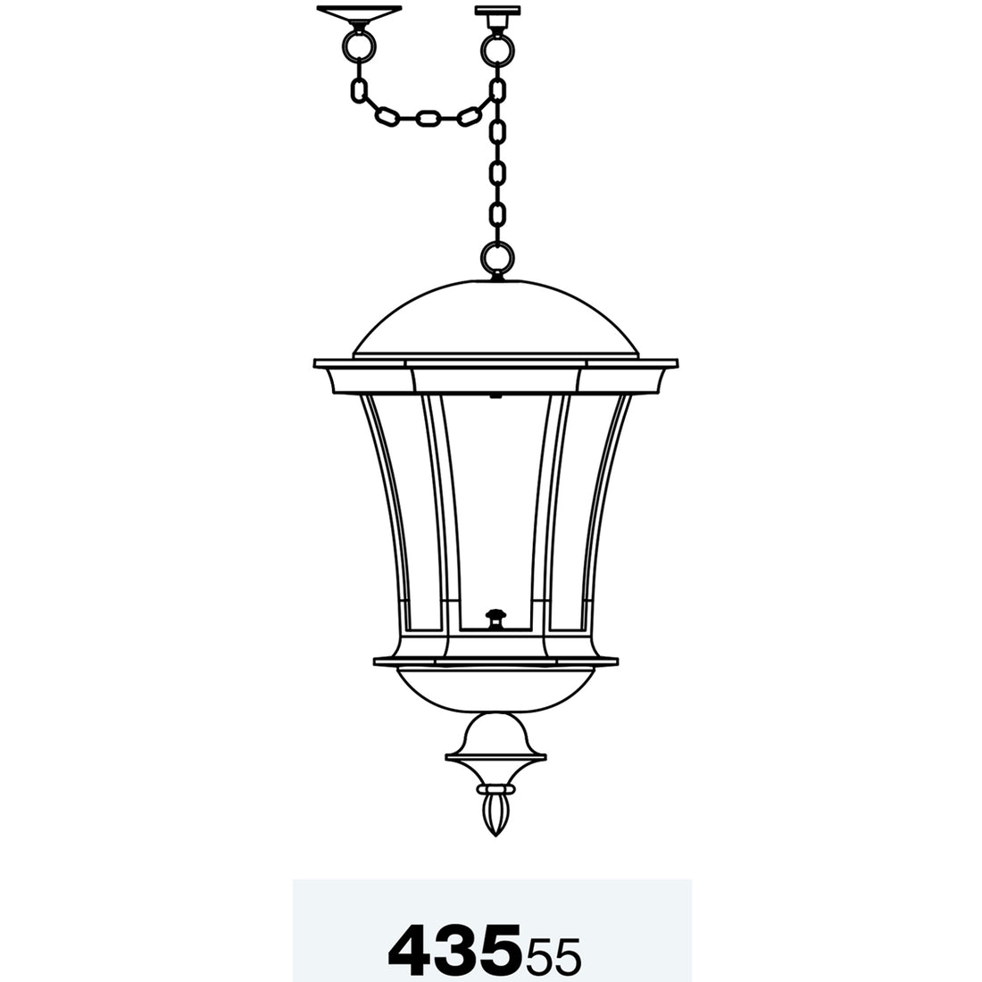 Westminster - Ceiling mount with extra large chain - 43555