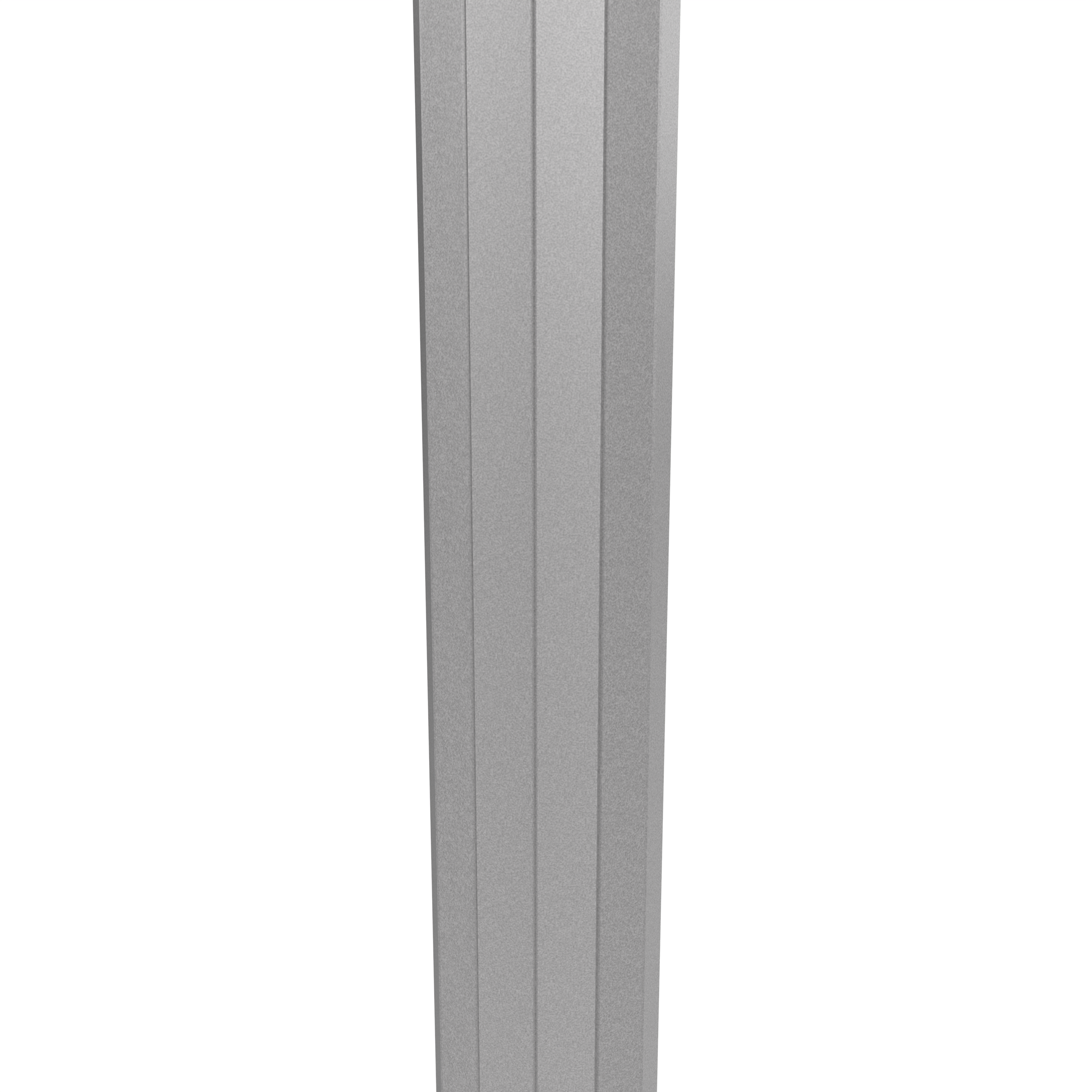 Aluminum post - 12 Sides with welded flange with anchor studs