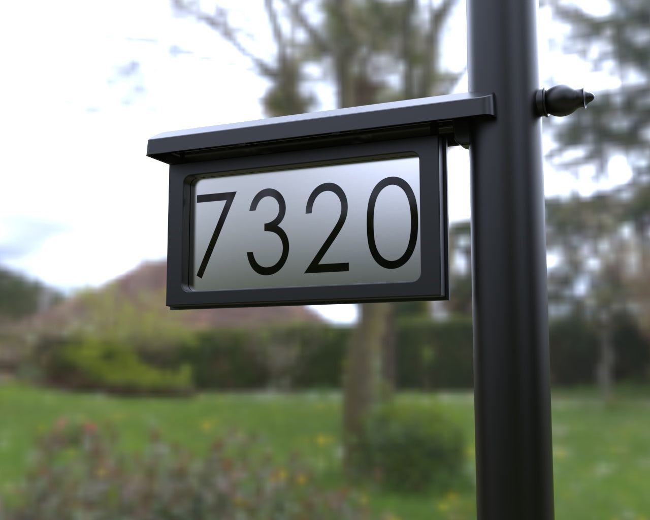 Tampa - Horizontal address plaque for post - 1776